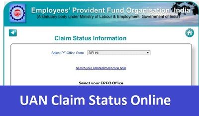 UAN Claim Status Online