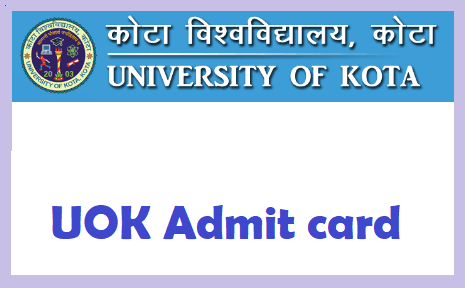 UOK Admit card 2020