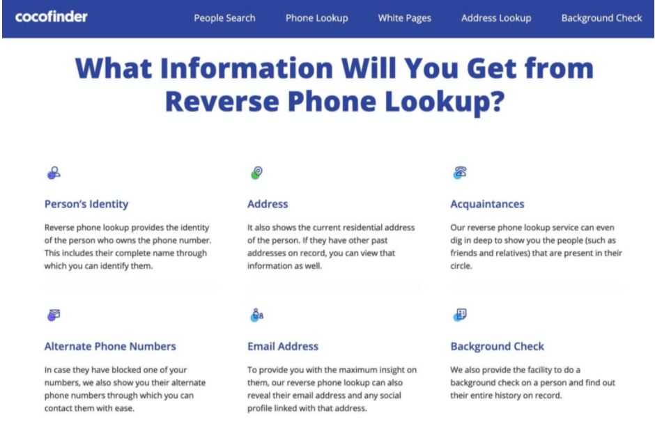 Reverse Phone Lookup Site