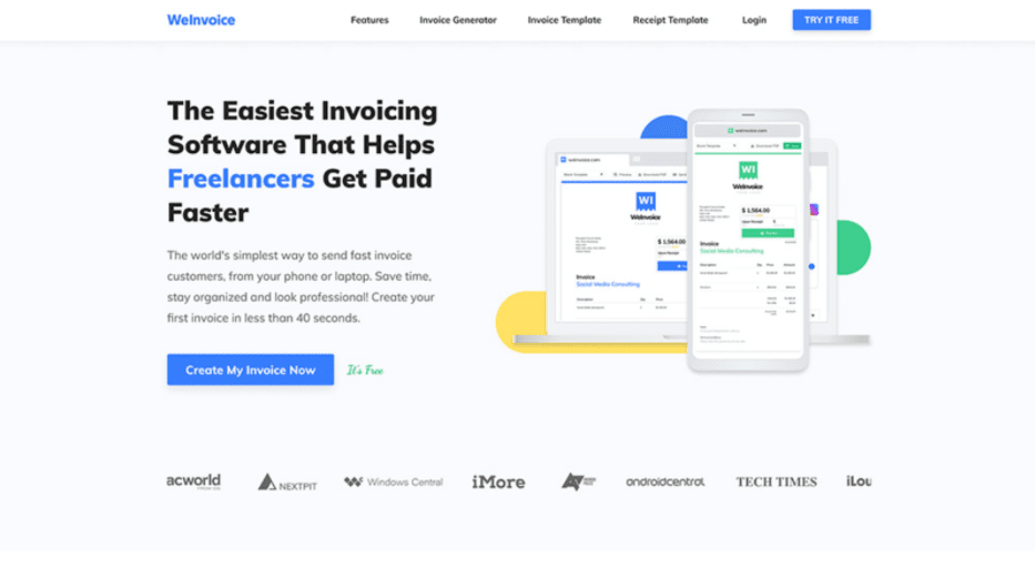 WeInvoice Has Free Invoice Templates in Different Formats