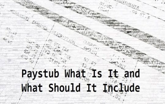 Paystub What Is It and What Should It Include